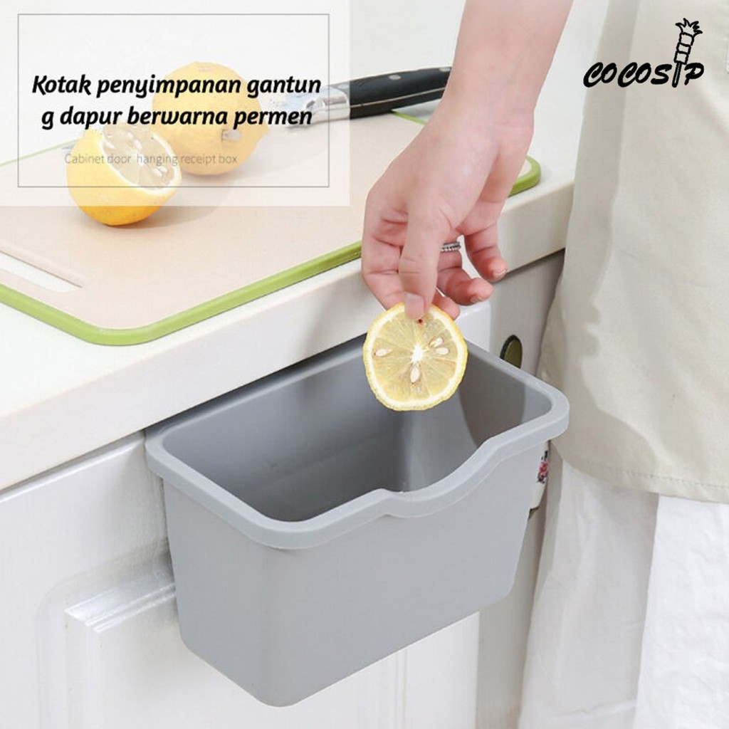 COCOSIP Tong Sampah Kotak Tempat Sampah Gantung Dapur Serbaguna -20023/