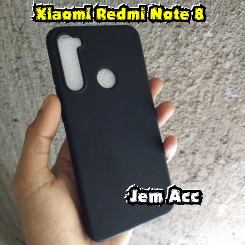 Soft case Xiaomi Redmi Note 8 silikon casing cover Jelly Case black matte Softcase