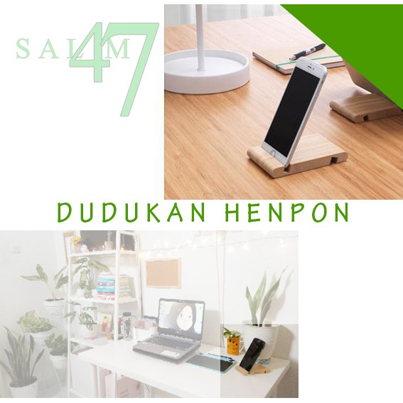 Tempat ponsel TEMPAT HENPON dari kayu dudukan henpon / dudukan henpon