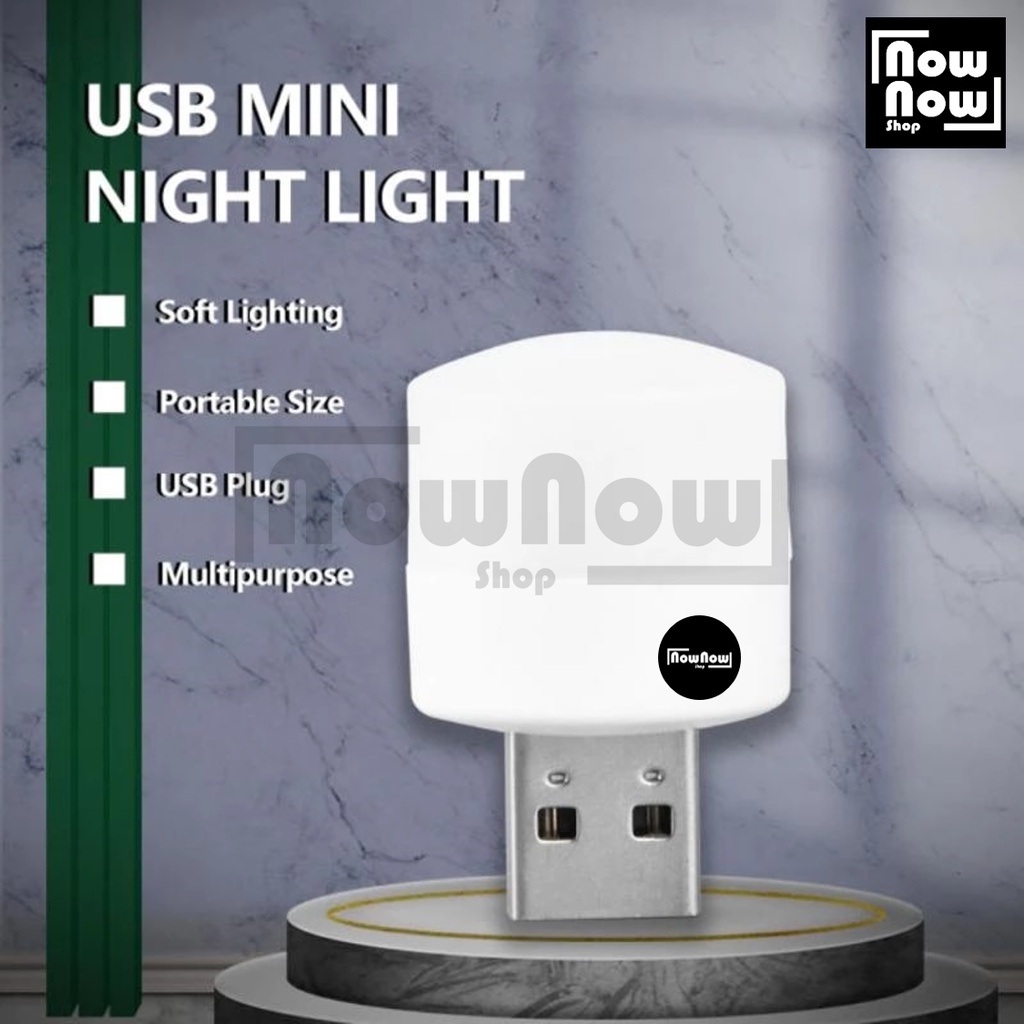 LAMPU LED MINI USB EYE PORTABLE PORTABEL PLUG-IN Lampu Malam Kecil Tidur Baca Buku Belajar Night Light Bisa di Laptop PC Komputer Charger Power Bank