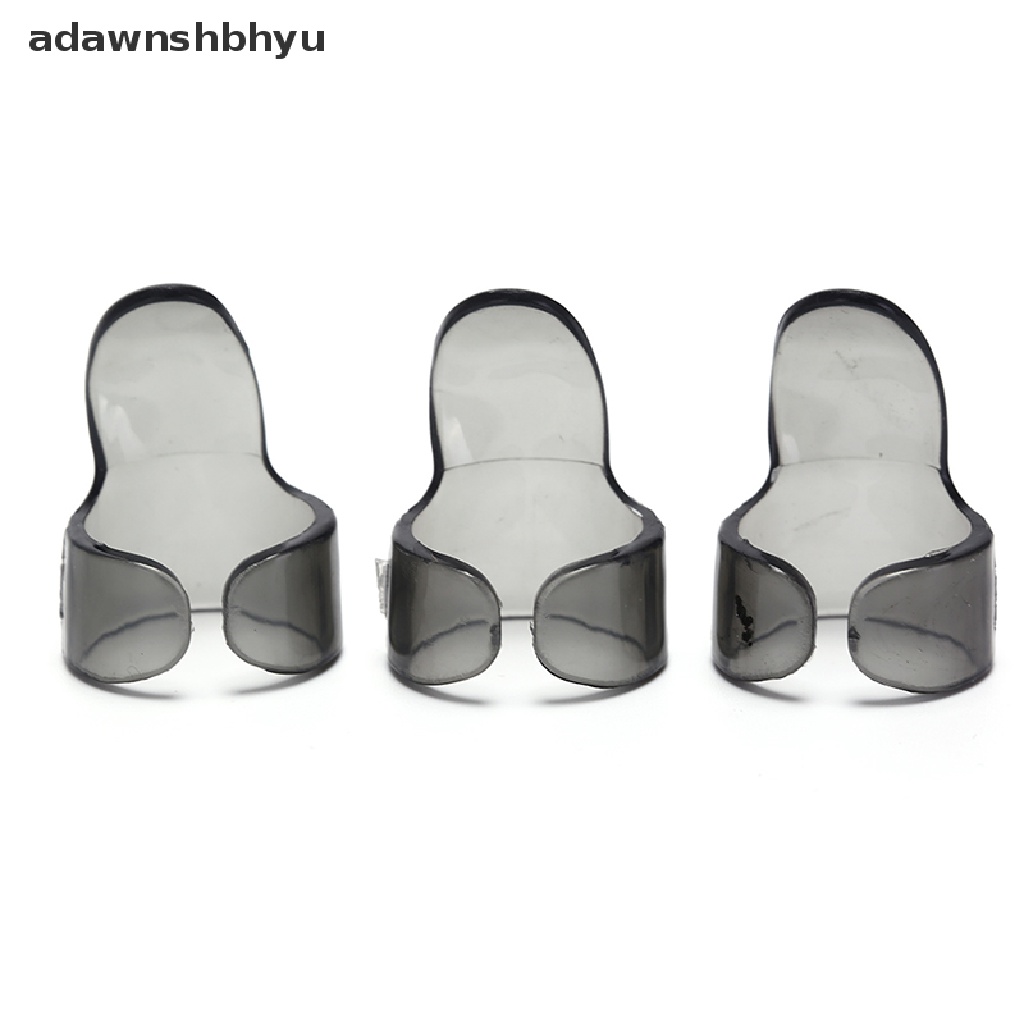 Adawnshbhyu 4pcs Finger Guitar Pick 1kaki Jempol 3jari picks Plectrum Aksesoris Gitar