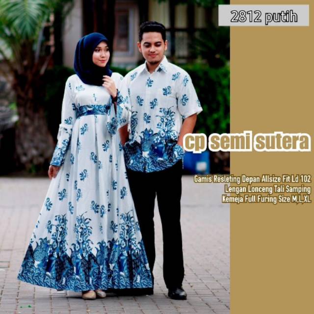 Batik Gamis Semi Sutera