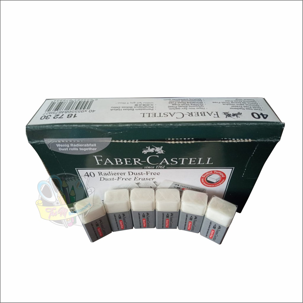 

PENGHAPUS FABER CASTELL 18 72 30 ORIGINAL ISI 40 PCS