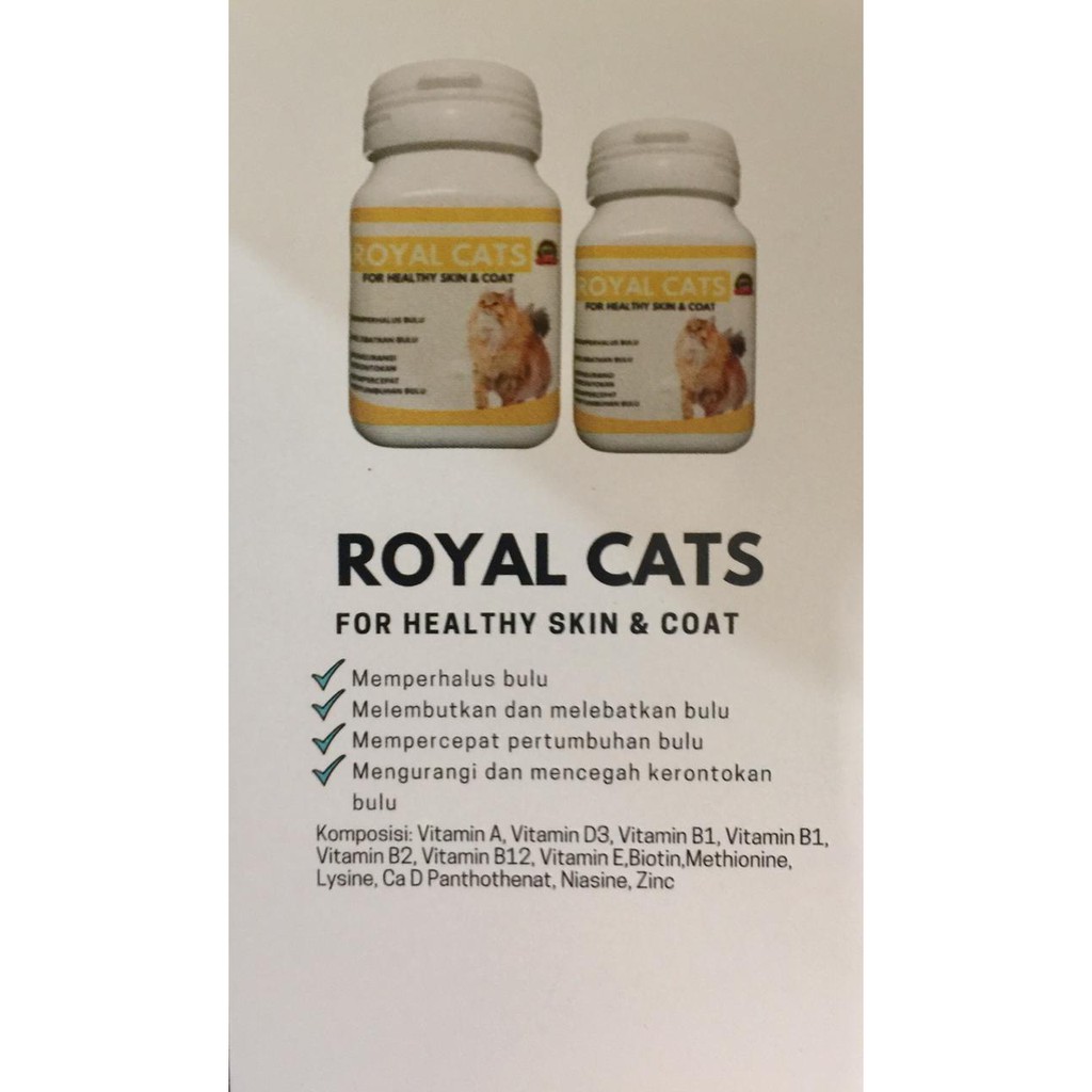 Vitamin Bulu Nafsu Makan Kucing Easy Fat Royal Cats Immune Support