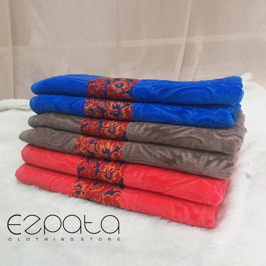 Handuk Mandi Luxury Dewasa Jumbo Polos menyerap air Size 90 cm x 150cm Bordir Premium