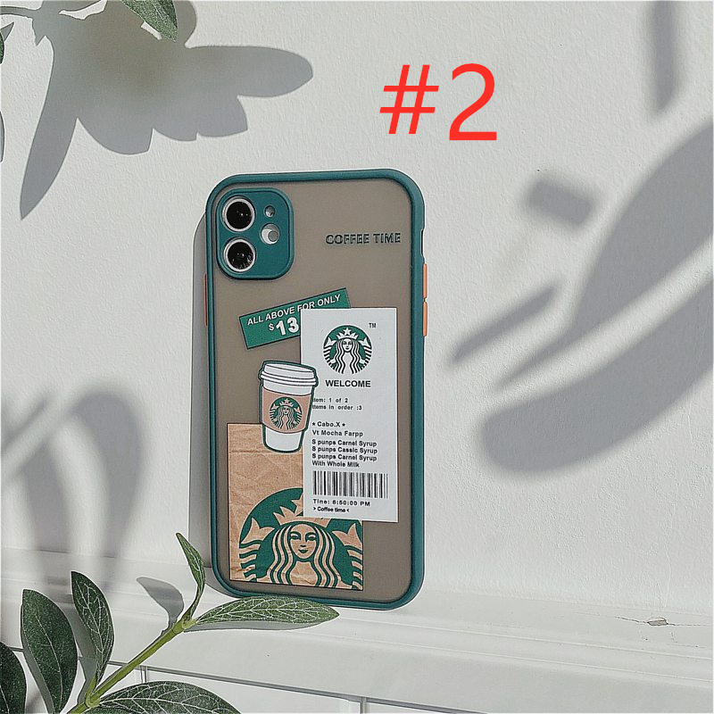 Fashion！Starbucks Hard Case iPhone 7 8 + Plus SE 2020 X XR XS Max 11 12 Mini Pro Max Skin Feel Casing