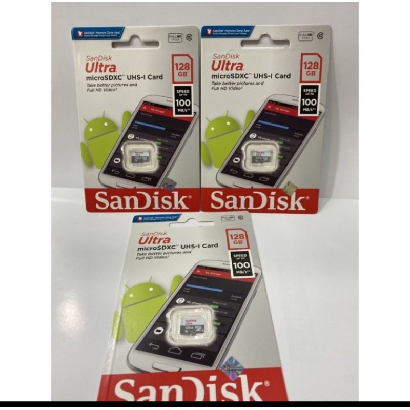 Memori Sandisk 128gb Ultra Memory Sandisk Memory Card Sandisk 128gb Ultra Kelas 10