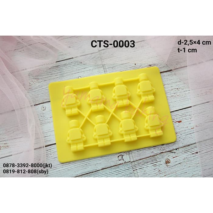 CTS0003 Cetakan silikon coklat puding lego legoland fondant cake ck178