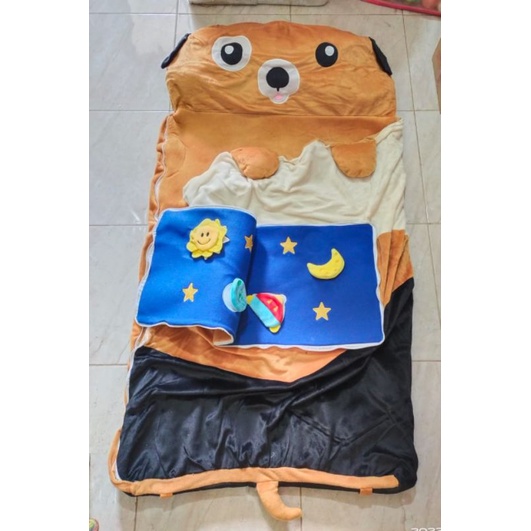 Puppy Sleeping Bag bayi dan anak kurleb 75cm x 130cm cocok untuk kado Newborn dan ulang tahun anak anak