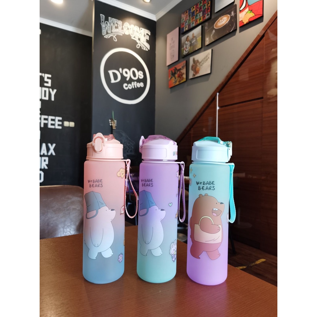 BOTOL MINUM ANAK SEKOLAH 1.1L GRADASI FREE STIKER