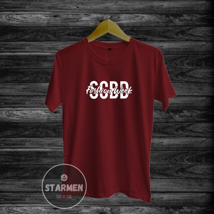 Kaos Distro Pria T-Shirt Motif Kata Kata SCBD FASHION WEEK