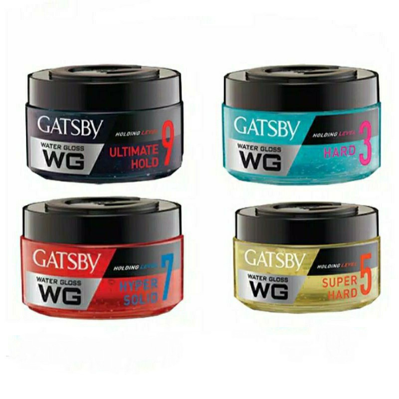 [ORIGINAL] GATSBY WATER GLOSS 150gr - GATSBY WG Hyper Solid, Super Hard, Ultimate Hold