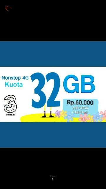 Promo Injek Paket Data Tri 32gb 4g Shopee Indonesia