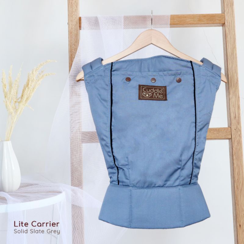 CUDDLEME LITE CARRIER Solid 2 posisi gendong 4 bulan-3 Tahun / Gendongan depan bayi / Gendongan polo