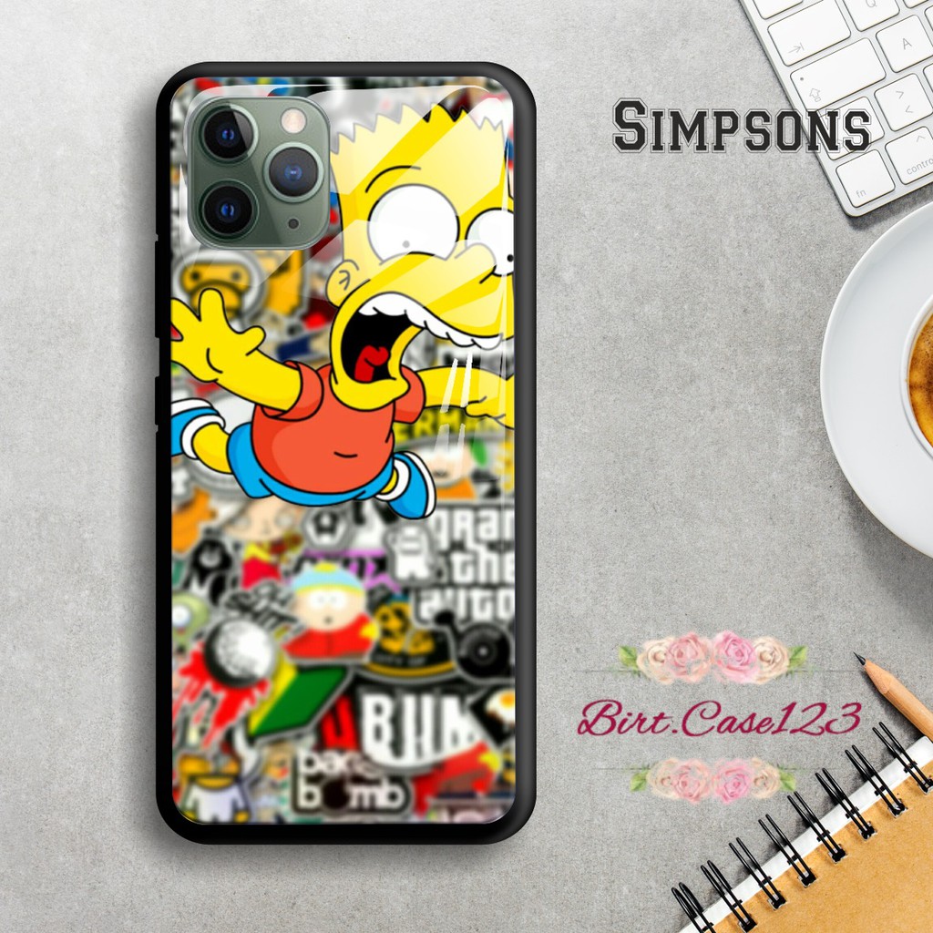 Back case glass SIMPSONS Samsung J2prime G530prime A01 CORE A20 A30 A20s A50 A50s A21s A01 BC1543