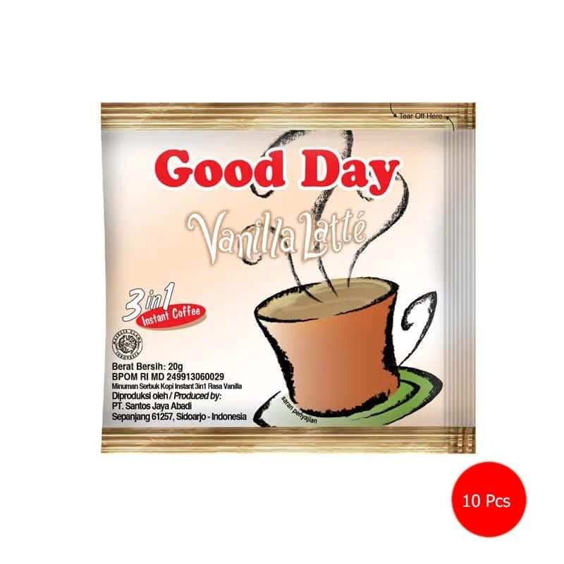 

good day vanilla latte 20gr isi 10 renceng