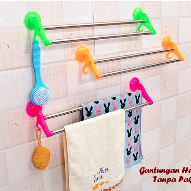 GANTUNGAN HANDUK TANPA PAKU VACUUM SUCTION TEMPEL RAK GANTUNGAN HANDUK TANPA PAKU VACUUM SUCTION TEMPEL RAK