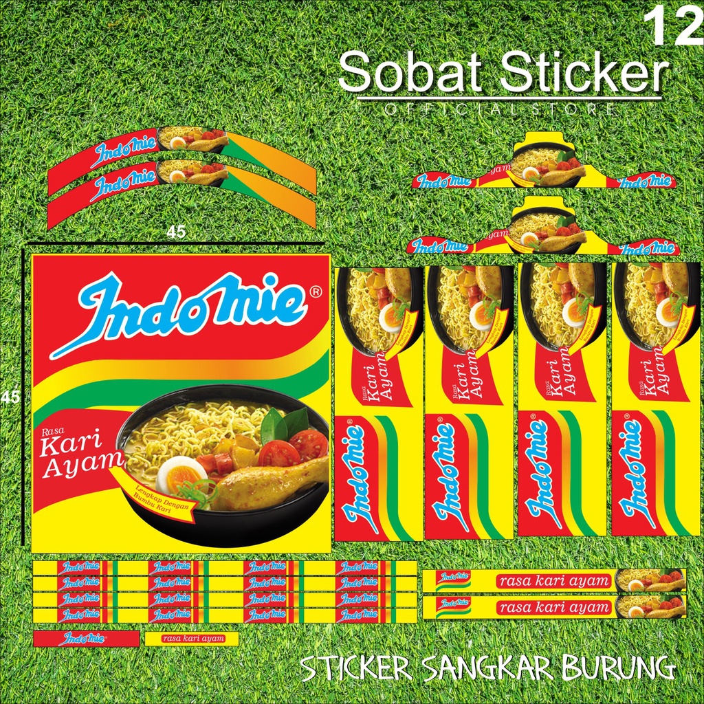 Stiker Decal SANGKAR KOTAK KICAU MANIA Sangkar EBOD JAYA Sangkar ORIQ JAYA Sangkar Kicau MANIA KACER