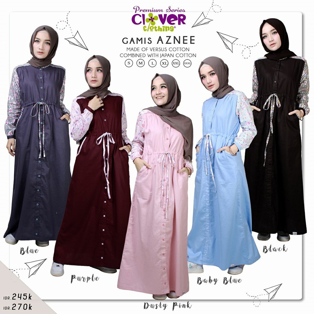 Gamis Aznee by Clover Clothing ORIGINAL
