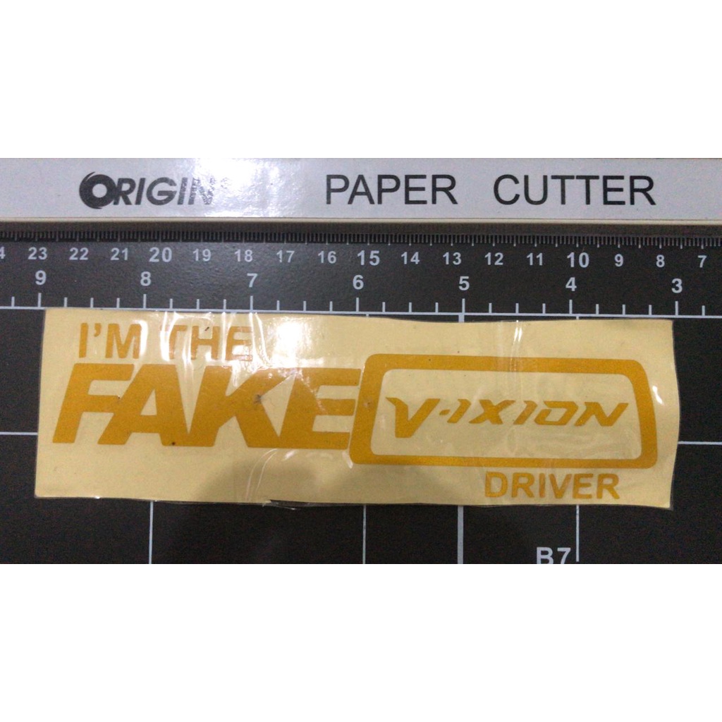 STIKER/STICKER CUTTING MURAH/STICKER MOBIL MOTOR/STICKER CUTTING Fake Vixion