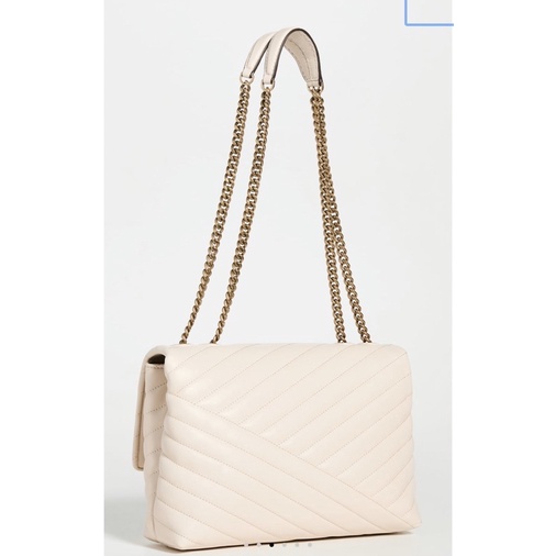 Tory Burch Small Kira Chevron Ivory