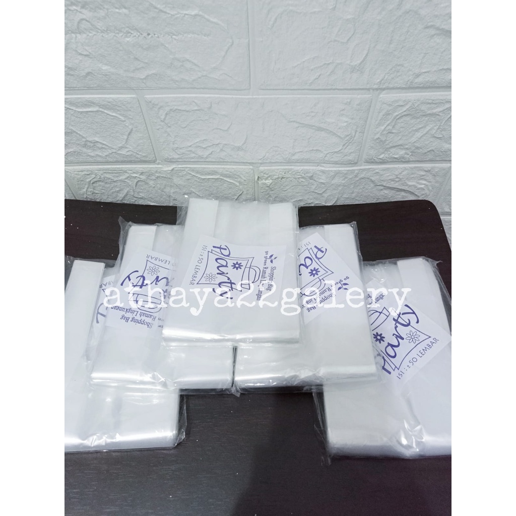 Kantong Kresek Plastik Bening PE PARTY ukuran 10 isi 50 pcs
