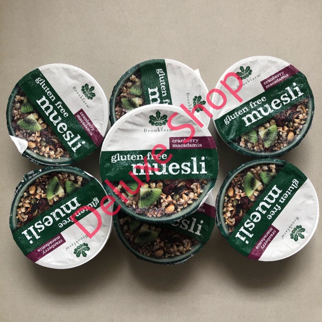 

Brookfarm Tube Gluten Free Macadamia Muesli Cranberry 50g