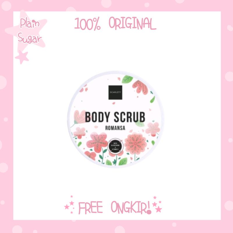 (NEW) Scarlett Whitening Body Scrub Happy