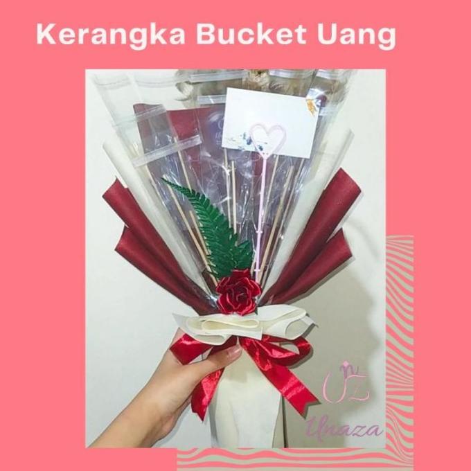 Best Product!!! Kerangka Bucket/Buket Uang Kosong/Buket Uang/Bouquet/Buket buket bucket hadiah bingk