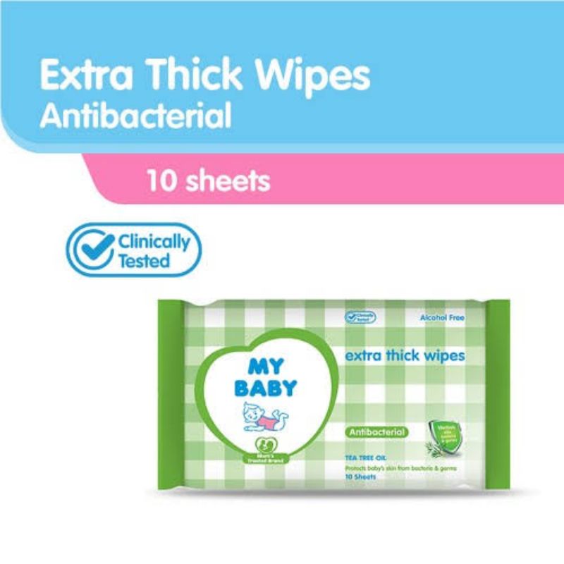 My Baby Wipes 10s - MyBaby Tissue Basah 10 Sheet  - Tissu Basah - Tisu Basah