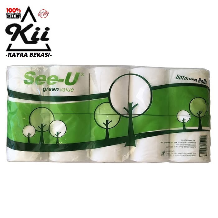 Tissue See-U Toilet Roll - Tissue Roll Toilet - See-U Roll Pack 10Pcs
