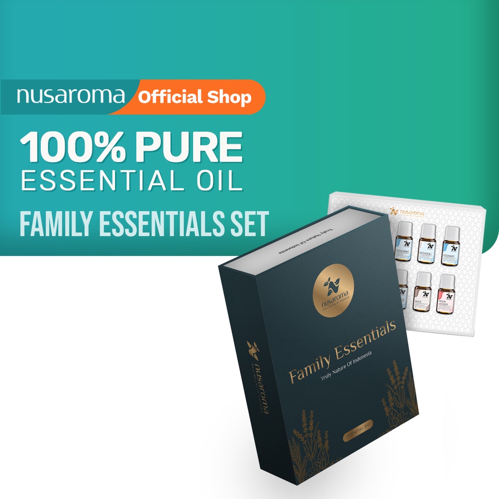 Nusaroma Family Essentials Set - Paket isi 10 x 10 ml