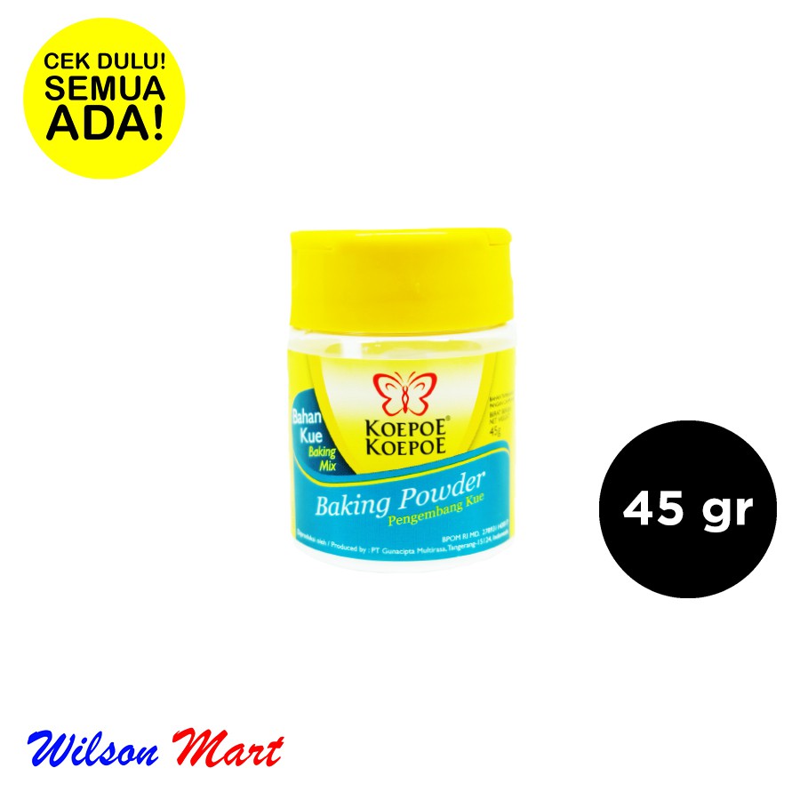 

KOEPOE KOEPOE BAKING POWDER 45 GRAM