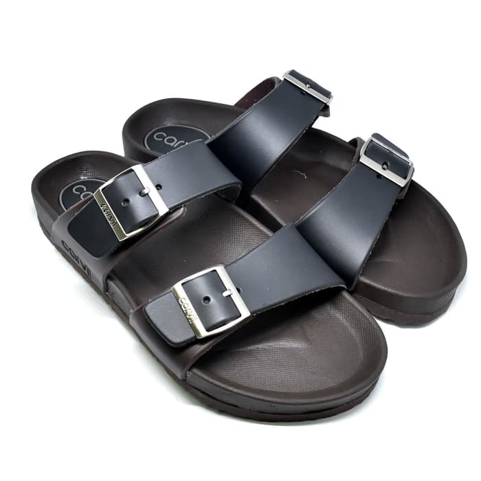 Sandal Pria Tahan Lama Outdoor Kasual Santai Sandalpria Fashi EK650 Carvil Houston-02 M Black - 40