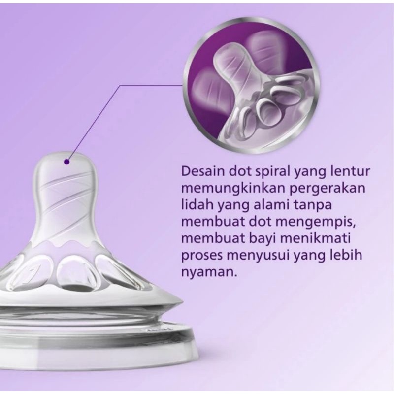 Philips Avent Classic+ Teat Fast Flow Nipple 6+ M - Dot Botol Susu Bayi