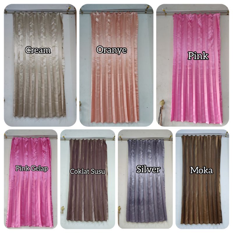GORDEN SATIN PLISKET / GORDEN PLISKET POLOS /GORDEN PLISKET TEBAL / GORDEN PLISKET JENDELA