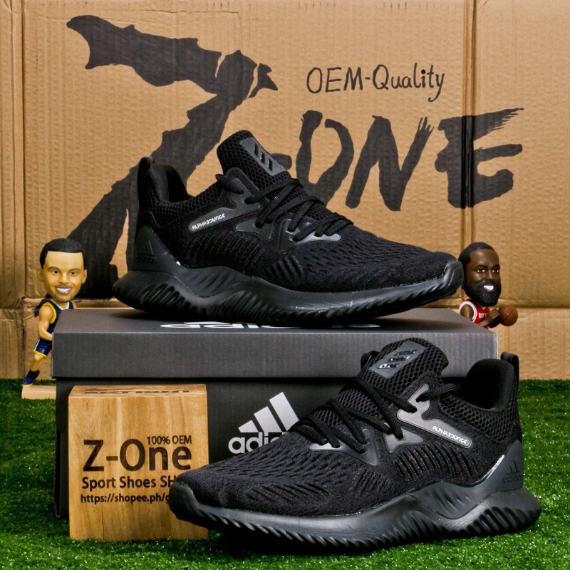 Sepatu Sneakers Lari Model Adidas Alphabounce Beyond Warna Hitam