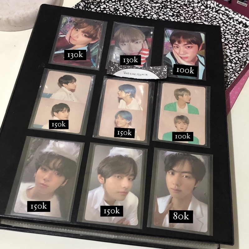 bts album photocard official jungkook taehyung seokjin jin tae jk mots 7 map of the soul persona v1 