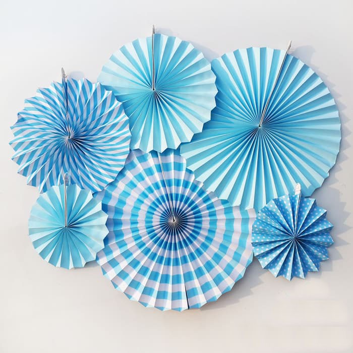 

Exclusive Paper Fan / Kipas Kertas High Quality 6 PCS Untuk Dekorasi