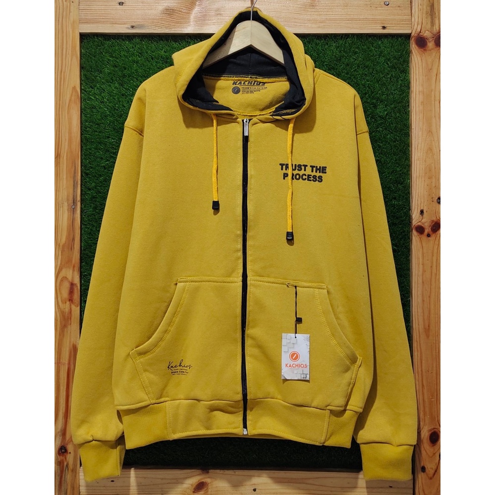 Hoodie Zipper Pria Original Distro Warna Putih Sweater Hodie Resleting Premium Kachios MR DEE Jaket 