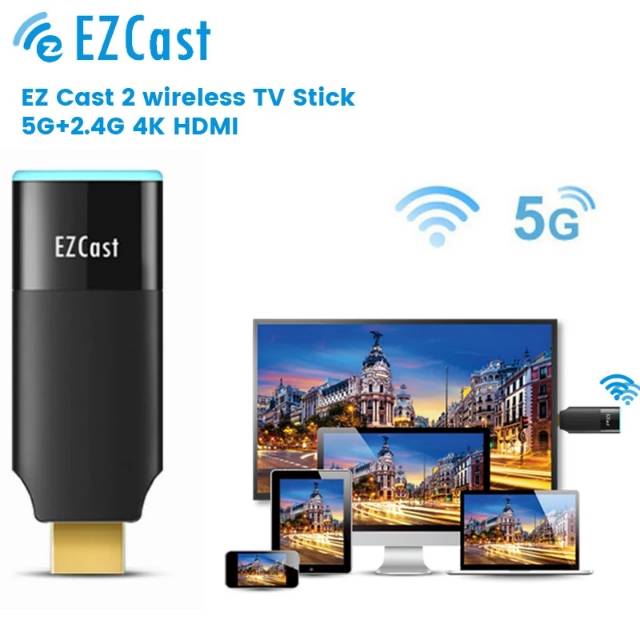 Ezcast 2 Wireless Display Receiver Smart TV HDMI Dongle