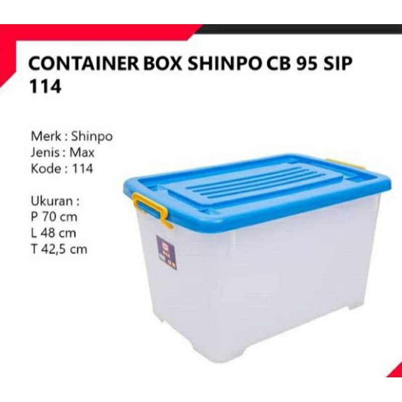 Shinpo Container Box 95 Liter Max CB 95 SIP 114