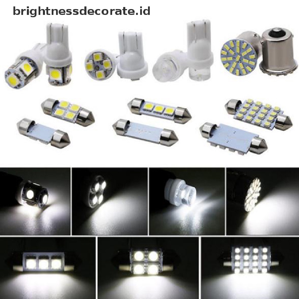 14pcs Lampu Led T10 36mm Untuk Plat Nomor Mobil