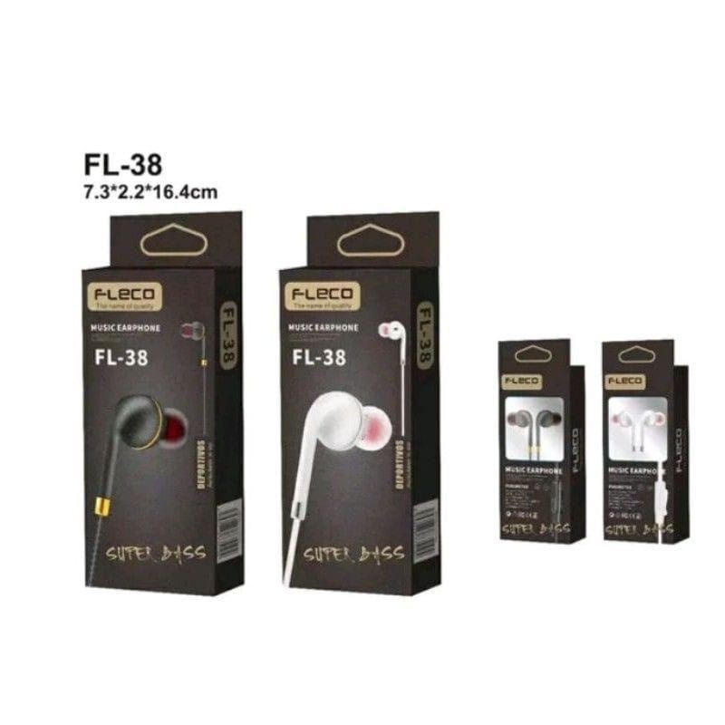 HEADSET FLECO FL-38 SUPER BASS HANDSFREE EARPHONE FLECO FL38 SUPERBASS