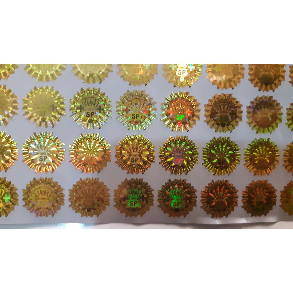 

Stiker Hologram Bulat Emas - Super Quality SP