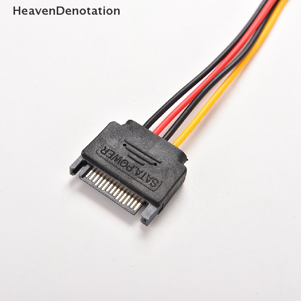 (Heavendenotation) Kabel Power Extension Sata 15pin Male Ke Female Panjang 8 &quot;