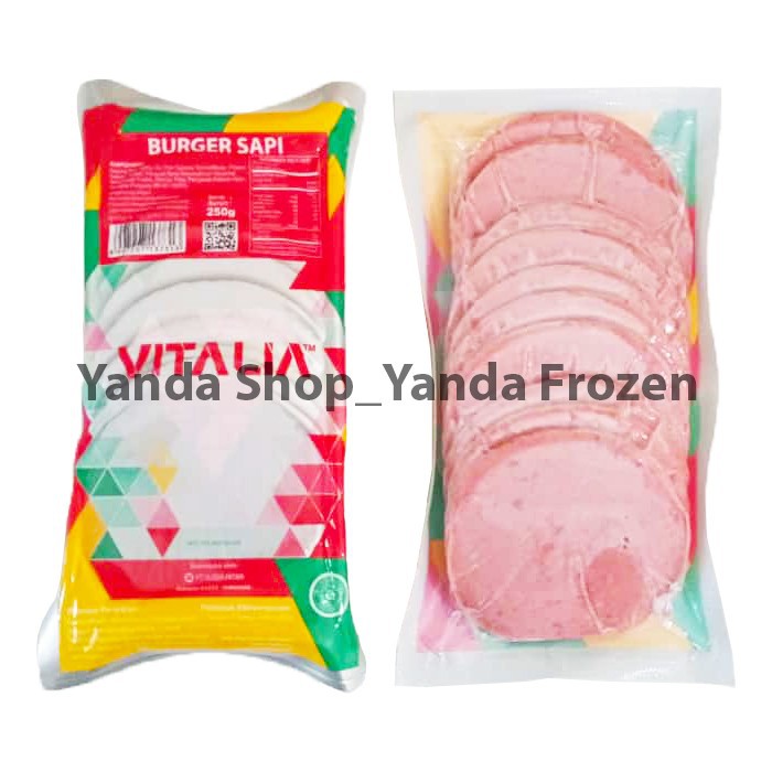 

Vitalia Daging Burger Isi 10pcs