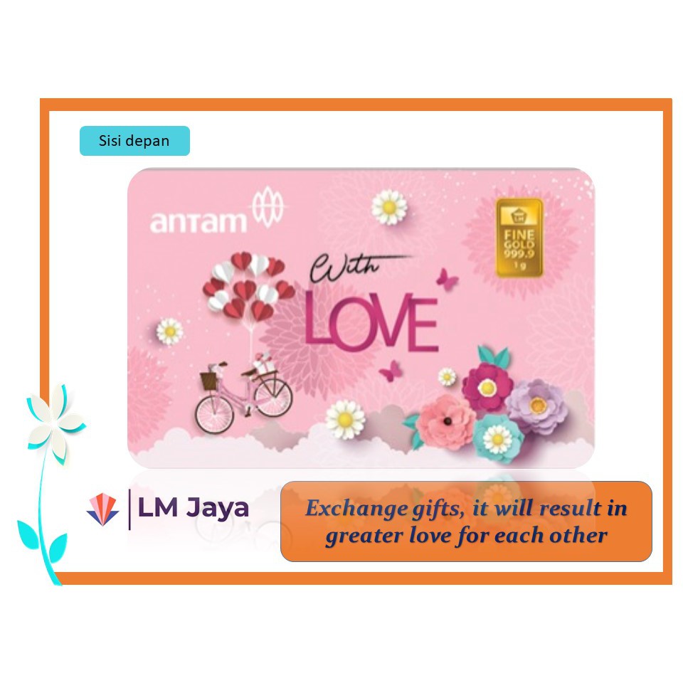 Kado Spesial Logam Mulia Antam Gift Series Love 1 gr