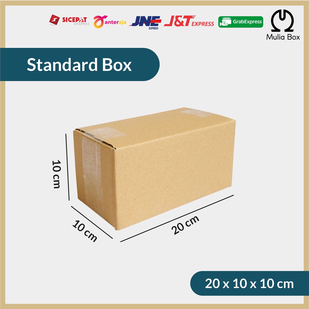 

Kardus Packing Standar Box 20 x 10 x 10 cm Corrugated Karton Dus Kecil Polos Packaging Serbaguna