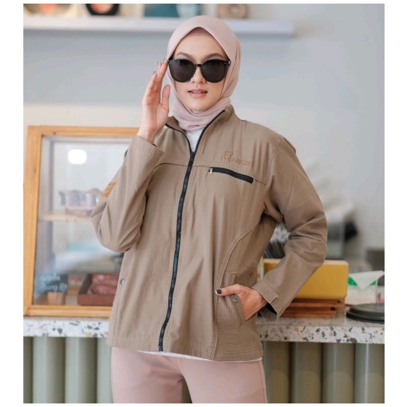 Jaket Wanita Cotton Canvas Sueding Elzanteri